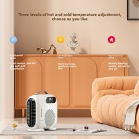 Calentador Eléctrico HYUNDAI de Calentamiento Rápido de 2000W, Mini Calentador de Espacio con Pantalla Digital, Unidad de Escritorio para Oficina, Calefacción de Bajo Consumo