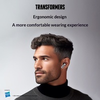 Audífonos Inalámbricos Transformers T31, Estuche Metálico Mecánico, Audífonos para Juegos Semi-Intraaurales 5.4, Bumblebee ANC