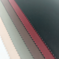 Tissu en cuir PU 100% ultra-doux à texture veloutée, style chinois, avec support tricoté, 310 GSM, pour vêtements