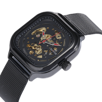 Montre Seiko pour homme en acier inoxydable, nouvelle mode 2022, logo personnalisé japonais, étanche, boîtier carré, style business, aiguilles noires