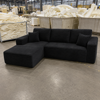 Canapé sectionnel moderne personnalisé en forme de L, convertible en lit, compressé sous vide, pour salon et mobilier de maison