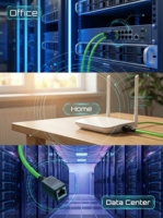 Adaptateur RJ45 mâle-femelle de qualité industrielle avec plaqué or en cuivre, blindage FTP CAT6, montage sur panneau pour systèmes de caméras IP CCTV