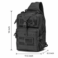 Sac à bandoulière tactique imperméable et antivol personnalisé en gros, sac à dos MOLLE pour la chasse, le camping et l'EDC quotidien