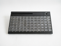 Clavier de point de vente robuste à 84 touches avec lecteur MSR à 3 pistes, clavier à membrane électronique à 12 millions de touches, clavier à verrouillage électronique