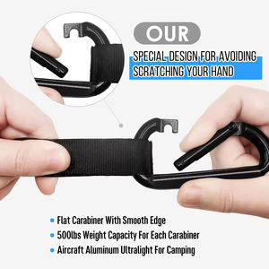 Hamaca Portátil Ligera de Nailon y Acero de Alta Resistencia, Doble/Sencilla, para Camping, con Correas para Árboles, Capacidad de 150 kg - Product Image 6
