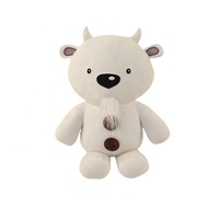 Jouets en peluche chèvre chantante de haute qualité Shanghai ODM OEM 2024, série boutons, animaux en peluche en coton doux PP, cadeau de fête pour enfants
