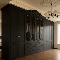 Armoire sur mesure de luxe, style provincial français, autoportante, gain de place, grande capacité, pour chambre d'appartement