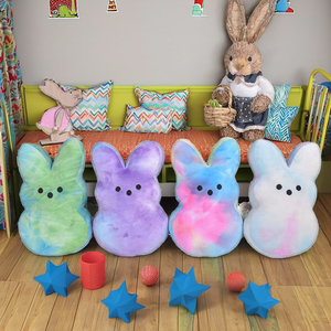 دمية أرنب محشوة كبيرة بحجم 15 سم على شكل بيبيز كاواي، ناعمة للغاية، مصنوعة من القطن PP، هدية عيد الفصح، لعبة للأطفال في أعياد الميلاد - Product Image 3
