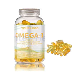 Capsules d'<span class=keywords><strong>huile</strong></span> <span class=keywords><strong>de</strong></span> poisson oméga <span class=keywords><strong>3</strong></span>, 500 mg 1000 mg EPA DHA, complément nutritionnel quotidien végétalien pour adultes - Product Image 2