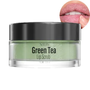 Green Tea Lip Scrub Exfoliate Wholesale Shea Butter Moisturizing Natural Without Stimulation 18g/0.6oz
