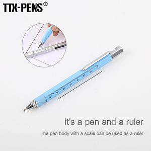 Ttx logotipo personalizado multifunción <span class=keywords><strong>6</strong></span> en <span class=keywords><strong>1</strong></span> para Stylus Tool bolígrafo con ancho de escritura de <span class=keywords><strong>1</strong></span>,0mm Material metálico abrebotellas regalos - Product Image 6