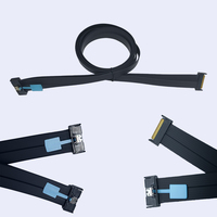 Câble de données serveur haute vitesse MCIO 8I PCIe 5.0 74P X8 Slimline SAS en cuivre étamé pour stockage NVMe et ordinateurs de station de travail