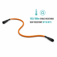Kabel Sensor Kebocoran Air Sensitivitas Tinggi Tahan Asam Alkali Model Tali Bersertifikasi TCP Detektor Pintar Tuya CE FCC RoHS