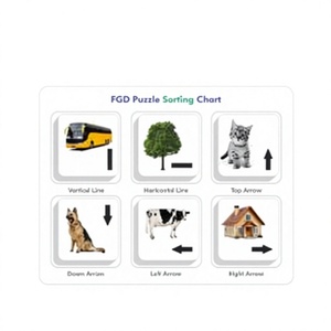 FGD Puzzle Figure Puzzle Gift <b>Box</b> Puzzle Set Kids Educational <b>Toy</b> Ground Discrimination Tool Visual Processing Skill <b>Toy</b> - Product Image 5
