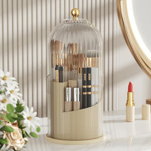 Organizador Giratorio 360° para Brochas de Maquillaje, a Prueba de Polvo, con Tapa, para Escritorio, Portalápices, Portalápices de Cosméticos, Venta al Por Mayor - Product Image 6