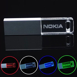 Mới trong suốt Acrylic LED ánh sáng USB <span class=keywords><strong>Flash</strong></span> Drive USB 2.0 8GB - 256GB Công suất PC lưu trữ sao lưu văn phòng kinh doanh Quà tặng khuyến mãi - Product Image 4