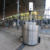 Nouveau pousseur d'aliments robotisé Imetec modèle 70V pour l'élevage de bovins, ovins, caprins et vaches, automatique avec 1 an de garantie