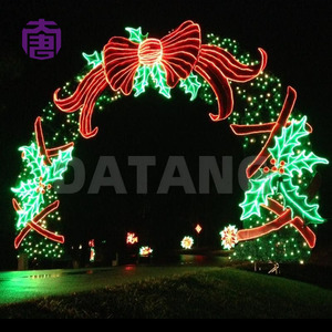 Outdoor LED Archway <b>Light</b> Waterproof Motif Decoration Christmas Tunnel Plaza Mall Walk Through Event Gate - Product Image 3
