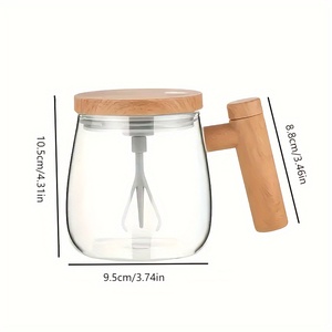 Taza Eléctrica Autoagitadora Hecha de Vidrio de Borosilicato de Alta Calidad, Mezcla Café con un Motor Potente - Product Image 5