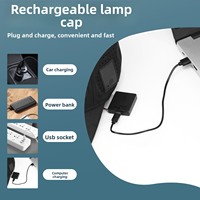 Cappellino da Baseball LED Ricaricabile con Fori Laser, 6 Pannelli Traspiranti, Cappello da Golf con Lampada LED
