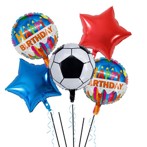 Nouvel ensemble de ballons en aluminium sur le thème du baseball, du football et du rugby pour le carnaval sportif - Product Image 3