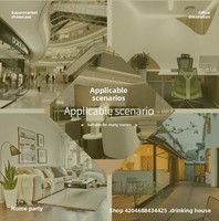 Grand ornement d'arbre de Noël crypté en matériau PET durable pour la décoration de la maison et des fenêtres du centre commercial pendant la saison de Noël