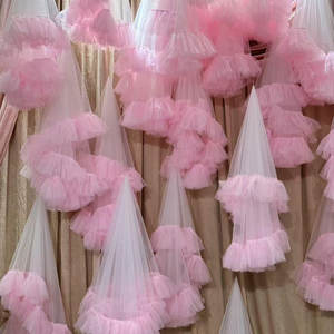 Nuages artificiels créatifs et modernes en voile de gaze pour décoration de mariage, rideau suspendu extérieur en mousseline pour plafond de scène - Product Image 3