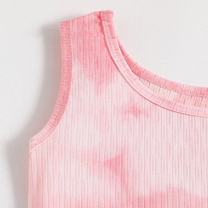 <span class=keywords><strong>ชุด</strong></span>กีฬา<span class=keywords><strong>เด็ก</strong></span>ผู้หญิงขนาดใหญ่เสื้อครอป<span class=keywords><strong>มัด</strong></span><span class=keywords><strong>ย้อม</strong></span>แขนกุดทันสมัยสำหรับฤดูร้อน2025 - Product Image 2