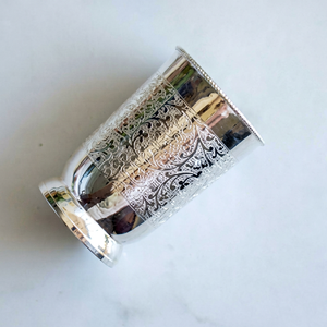 Vintage Floral Stainless Steel <b>Double</b> <b>Wall</b> <b>glass</b> Gift for Adults - Product Image 1