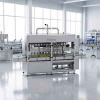 Machine de remplissage automatique à grande vitesse avec suivi linéaire et servo-piston pour bouteilles et bidons de shampoing et de détergent lessive