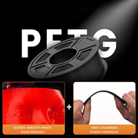 OEM PETG/PLA filamen 1.75mm +/-0.02mm akurasi 1kg (2,2 lbs) Spool cocok untuk Bambu Creality Elegoo Anycubic dll. Printer 3D