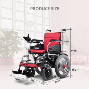 Fauteuil roulant électrique pliable KSM-501 pas cher, en promotion, avec roues de 18 pouces et double moteur de 250 W - Product Image 4