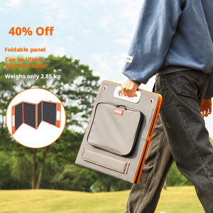 Panneaux solaires pliables de 60W 100W pour <span class=keywords><strong>camping</strong></span>-<span class=keywords><strong>car</strong></span>, avec <span class=keywords><strong>batterie</strong></span> de stockage d'énergie mobile extérieure et recharge PV - Product Image 3
