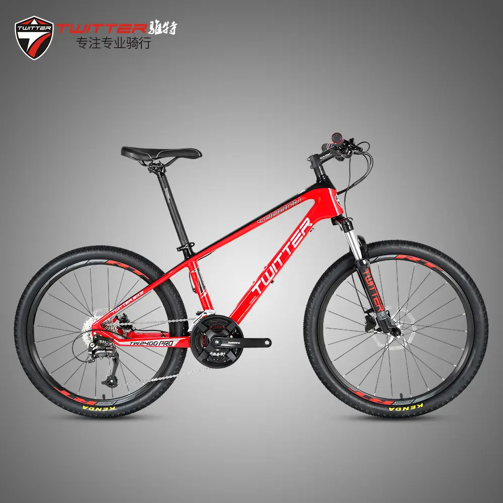 Alta qualità all'ingrosso TW2400pro 24 "27 velocità custom in fibra di carbonio uomini adulti mountain bike