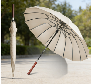 Parapluie à 16 baleines coupe-vent, robuste et solide, idéal pour l'ombrage, double usage, adapté aux jours ensoleillés et pluvieux - Product Image 4