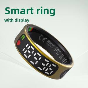 عبر الحدود حلقة ذكية جديدة R9 سبيكة عرض تعمل باللمس معدل ضربات القلب الدم الأكسجين ممارسة النوم تعقب IOS التطبيق التحكم الذكي - Product Image 2