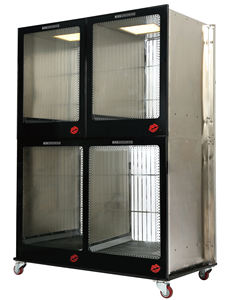 Çok alanlı kuş kafesi yüksek kaliteli ağır tel çelik yetiştiriciliği papağan kafesi üç uzay kuş kafesleri olabilir muhafaza ayrı ayrı - Product Image 4