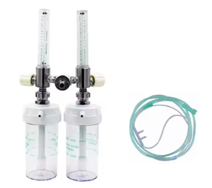 医療用ガスデュアル酸素流量計Lovtecアメリカ標準Ohmedaガスレギュレーター - Product Image 4