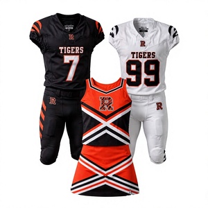 Uniformes de Fútbol Americano para Jóvenes, Paquete de Uniformes Personalizados para el Día del Partido, Ropa Deportiva para Estudiantes y Aficionadas - Product Image 1