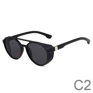 Gafas <span class=keywords><strong>de</strong></span> <span class=keywords><strong>sol</strong></span> redondas para <span class=keywords><strong>mujer</strong></span> <span class=keywords><strong>con</strong></span> <span class=keywords><strong>filtro</strong></span> <span class=keywords><strong>UV</strong></span> 400 Opciones <span class=keywords><strong>de</strong></span> marco <span class=keywords><strong>de</strong></span> PC azul y amarillo - Product Image 3