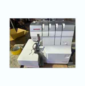 Macchina da Cucire Overlock <span class=keywords><strong>Professionale</strong></span> AirThread 2000D per Lavori Pesanti con Sistema di Infilatura ad Aria e Funzione Orlatura Arrotolata - Product Image 1