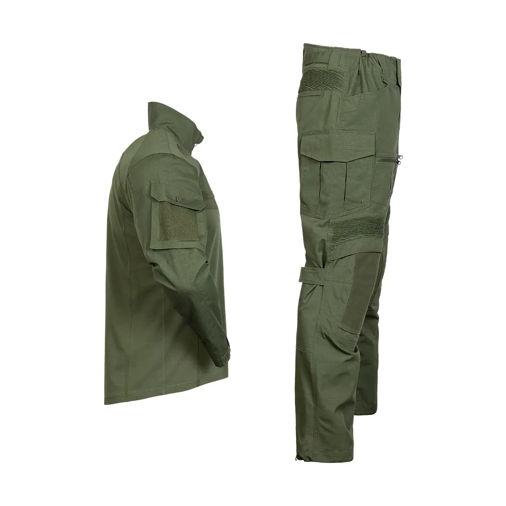 Venta al por mayor camisa táctica pantalones entrenamiento al aire libre guardia de seguridad de manga larga camuflaje traje táctico uniformes de combate para hombres