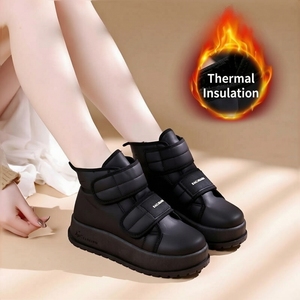 Botas de Nieve para Mujer, <span class=keywords><strong>Botines</strong></span> con Tacón de Aguja, Cierre de Cremallera, Impermeables, Cálidas, para Uso Diario Informal, Forro de Felpa, Suela de EVA - Product Image 4