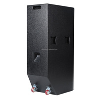 Système de sonorisation portable TR218F avec deux caissons de basses de 18 pouces, 2 voies, 1800 W, pleine gamme, réponse en fréquence de 35 Hz à 18 kHz, pour utilisation en extérieur