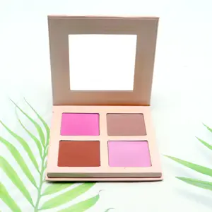 Customized Colors Single Blush Palette Cruelty-Free Waterproof Mineral Powder for Dark Skin Tones with Private Label