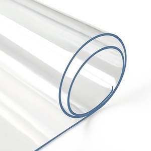 Protector de Mesa/Mantel de PVC Transparente de 2.0 mm de Grosor y 36 Pulgadas de Diámetro, Duradero, Lavable, Estilo Americano, Diseño Sólido para Comedor - Product Image 1