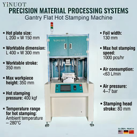 Nouvelle machine de marquage à chaud YiNUOT, construction en aluminium, compatible avec le moulage par injection en ligne, gaufrage de logo personnalisé