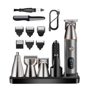 5 in1 Rechargeable Hommes Tondeuses Rasoir Électrique Rasoirs Sans Fil Corps Visage Barbe Toilettage Ensemble - Product Image 1