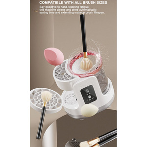 <span class=keywords><strong>Nettoyeur</strong></span> et sécheur <span class=keywords><strong>de</strong></span> pinceaux <span class=keywords><strong>de</strong></span> maquillage électrique automatique multifonctionnel, portable, nettoyage rapide des pinceaux cosmétiques, machine à laver à séchage rapide - Product Image 5