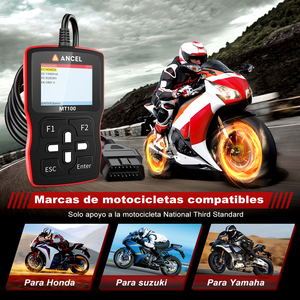 Herramienta de Diagnóstico para Motocicletas ANCEL MT100, Escáner de Motor y ABS para Honda, Suzuki, <span class=keywords><strong>Yamaha</strong></span> con Funciones OBD2, Comprobación de Listo para I/M y Monitor de O2 - Product Image 4